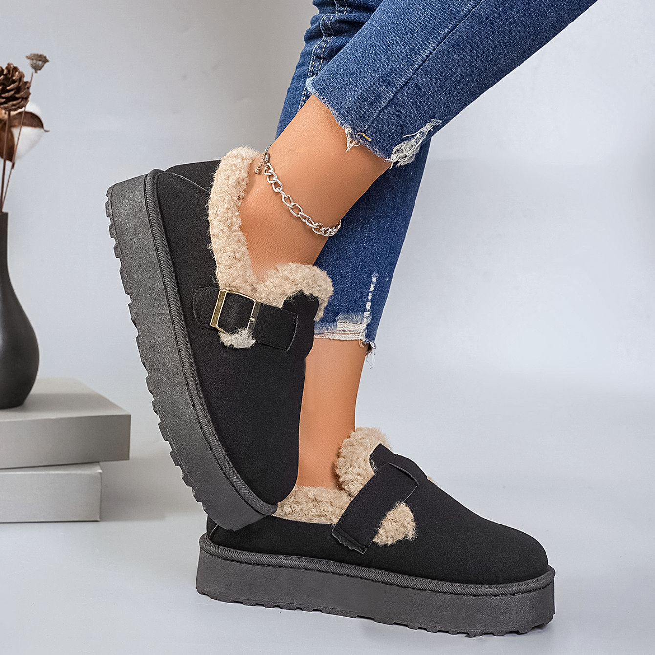 Sofia Winter Mules